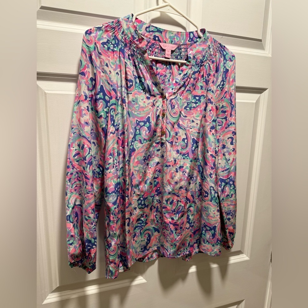 Lilly Pulitzer Elsa Silk Top​​​​ - Picture 3 of 7